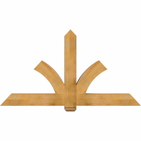Ekena Millwork Redmond Rough Sawn Timber Gable Bracket, Western Red Cedar, 72"W x 39"H x 6"D x 6"F, 13/12 Pitch GBW072X39X0606RED00RWR